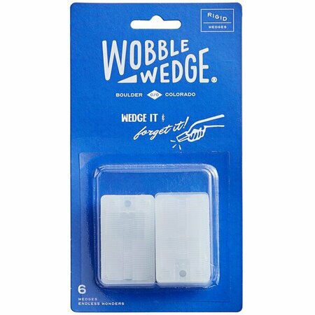 WOBBLE WEDGE Tapered Translucent Hard Table Wedge / Table Stabilizer - 6/Pack, 6PK 359624